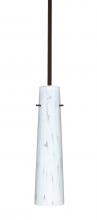 Besa Lighting 1TT-567419-BR - Besa Camino Stem Pendant Bronze Carrera 1x40W E12 base