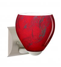 Besa Lighting 1WZ-4122MA-SN - Besa Wall Bolla Satin Nickel Magma 1x60W Medium Base