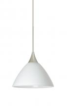 Besa Lighting 1XC-174307-SN - Besa Pendant Domi Satin Nickel White 1x50W MAX GY6.35 Base