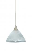 Besa Lighting 1XC-174352-SN - Besa Pendant Domi Satin Nickel Marble 1x50W MAX GY6.35 Base