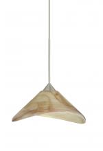 Besa Lighting 1XC-191383-SN - Besa Pendant Hoppi Satin Nickel Mocha 1x50W MAX GY6.35 Base
