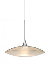 Besa Lighting 1XC-6294GD-SN - Besa Pendant Spazio Satin Nickel Gold/Frost 1x50W MAX GY6.35 Base