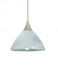 Besa Lighting 1XT-174352-SN - Besa Pendant Domi Satin Nickel Marble 1x50W MAX GY6.35 Base