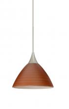 Besa Lighting 1XT-1743CH-SN - Besa Pendant Domi Satin Nickel Cherry 1x50W MAX GY6.35 Base
