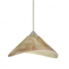 Besa Lighting 1XT-191383-SN - Besa Pendant Hoppi Satin Nickel Mocha 1x50W MAX GY6.35 Base