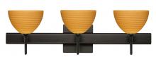 Besa Lighting 3SW-4679OK-BR-SQ - Besa Wall With SQ Canopy Brella Bronze Oak 3x40W G9