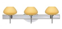 Besa Lighting 3SW-5410VM-CR - Besa Wall Peri Chrome Vanilla Matte 3x40W G9