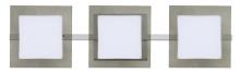 Besa Lighting 3WS-7735SM-LED-CR - Besa Wall Alex Chrome Opal/Smoke 3x5W LED