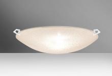 Besa Lighting 8419GL-MED-WH - Besa Ceiling Sonya 20 White Glitter 3x100W Medium Base