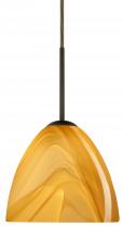 Besa Lighting B-7572HN-BR - Besa Sasha Pendant For Multiport Canopy Bronze Honey 1x50W E12 base