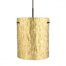 Besa Lighting J-4006GS-BR - Besa Pendant for Multiport Canopy Tamburo 8 Bronze Stone Gold Foil 1x100W Medium Base