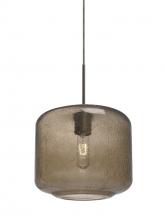 Besa Lighting J-NILES10SM-BR - Besa Niles 10 Pendant For Multiport Canopy, Smoke Bubble, Bronze Finish, 1x60W Medium Base T10