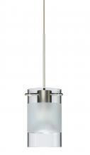 Besa Lighting RXP-6524EC-LED-SN - Besa Scope 4 Pendant Rxp Clear/Frost Satin Nickel 1x5W LED MR16