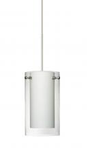 Besa Lighting RXP-C44007-SN - Besa Pendant Pahu 4 Satin Nickel Clear/Opal 1x35W MAX GY6.35 Base