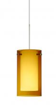 Besa Lighting RXP-G44007-SN - Besa Pendant Pahu 4 Satin Nickel Transparent Armagnac/Opal 1x35W MAX GY6.35 Base