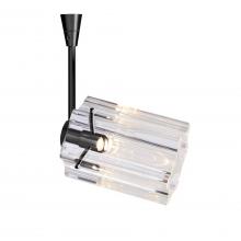 Besa Lighting SP-ICE4CL-BK - Besa Ice 4 Spotlight, Clear Glass, Black Finish, 1x35W Bipin