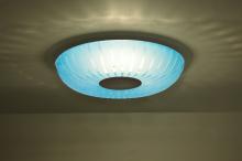 Besa Lighting SPIRA10BLC-LED-BK - Besa, Spira 10 Flush Mount, Coral Blue, Black, 1x10W LED