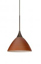 Besa Lighting X-1743CH-LED-BR - Besa Pendant For Multiport Canopy Domi Bronze Cherry 1x3W LED