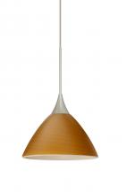 Besa Lighting X-1743OK-LED-SN - Besa Pendant For Multiport Canopy Domi Satin Nickel Oak 1x3W LED