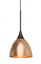 Besa Lighting X-1758CF-BR - Besa Divi Pendant, Copper Foil, Bronze, 1x50W MAX GY6.35