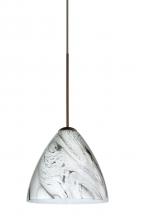 Besa Lighting X-1779MG-BR - Besa Pendant For Multport Canopy Mia Bronze Marble Grigio 1x50W MAX GY6.35 Base