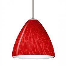 Besa Lighting X-1779RC-SN - Besa Pendant For Multport Canopy Mia Satin Nickel Red Cloud 1x50W MAX GY6.35 Base