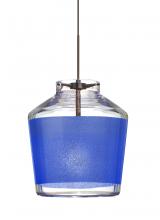 Besa Lighting X-PIC6BL-BR - Besa Pendant For Multiport Canopy Pica 6 Bronze Blue Sand 1x50W MAX GY6.35 Base