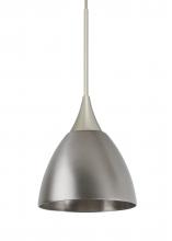 Besa Lighting XP-1858MN-SN - Besa Divi Pendant, Metal Satin Nickel, Satin Nickel, 1x50W MAX GY6.35 Base