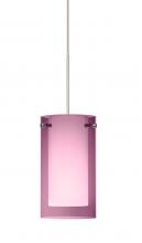 Besa Lighting XP-A44007-SN - Besa Pendant Pahu 4 Satin Nickel Transparent Amethyst/Opal 1x35W MAX GY6.35 Base
