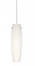 Besa Lighting 1XC-412107-SN - Besa Tu Tu Pendant, Opal Matte, Satin Nickel, 1x50W Halogen