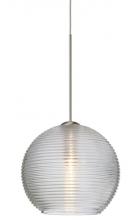 Besa Lighting 1XT-461500-SN - Besa Pendant Kristall 6 Satin Nickel Clear 1x35W Halogen