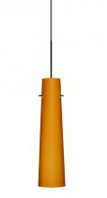 Besa Lighting 1XT-567480-LED-BR - Besa Camino Pendant Bronze Amber Matte 1x50W Halogen