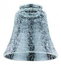 American De Rosa Lamparts G4903 - 2-1/4INGLS CRCKLE BELL SHD CLR