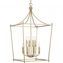 Progress P500371-109 - Parkhurst Collection Eight-Light New Traditional Brushed Bronze  Chandelier Foyer Light