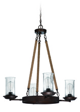 Craftmade 36124-ABZ - Thornton 4 Light Up/Down Chandelier in Aged Bronze