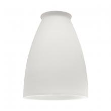 Craftmade 411W - 2 1/4" Glass- Frosted Matte White, Slim Cone