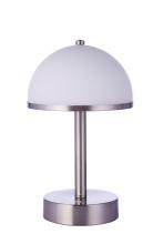 Craftmade 86284R-LED - Indoor Rechargeable Dimmable LED Portable Lamp in Brushed Polished Nickel
