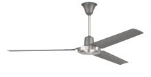 Craftmade UT56TBNK3MR - Utility 56" 3-Blade Ceiling Fan in Titanium/Brushed Polished Nickel w/ Titanium Finish Blades