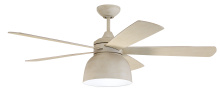 Craftmade VEN52CW5 - Ventura 52" 5-Blade Indoor/Outdoor (Damp) Ceiling Fan in Cottage White w/ Cottage White/Dark