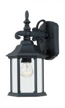 Designers Fountain 2961-BK - Devonshire 14.25" 1-Light Outdoor Wall Lantern
