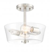 Designers Fountain 95711-SP - Westin 12" 2-Light Semi-Flush