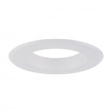 Designers Fountain EVLT6741WHWH - 6" White Baffle Magnetic Trim Ring
