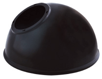 RAB Lighting GSADB - Decorative, Angled Dome shade, For Gnled Gooseneck, black