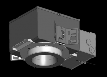 RAB Lighting NDIC4R12L - ROUGH-IN IC RATED 4" ROUND 12W LUTRON 0-10V DIMMING DRIVER