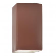 Justice Design Group CER-5950W-CLAY - Large ADA Rectangle - Closed Top (Outdoor)