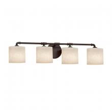 Justice Design Group CLD-8464-30-DBRZ - Bronx 4-Light Bath Bar