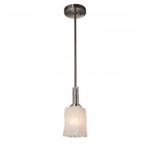 Justice Design Group GLA-8445-26-WHTW-NCKL - Era 1-Light Mini-Pendant