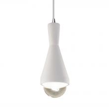 Justice Design Group CER-6520-BIS-CROM-WTCD - Erlen 1-Light Pendant