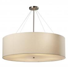 Justice Design Group FAB-9594-CREM-NCKL-LED8-5600 - Classic 36" LED Drum Pendant