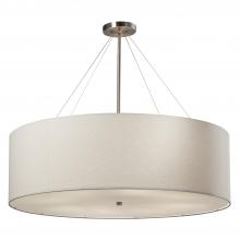 Justice Design Group FAB-9594-WHTE-NCKL-LED8-5600 - Classic 36" LED Drum Pendant